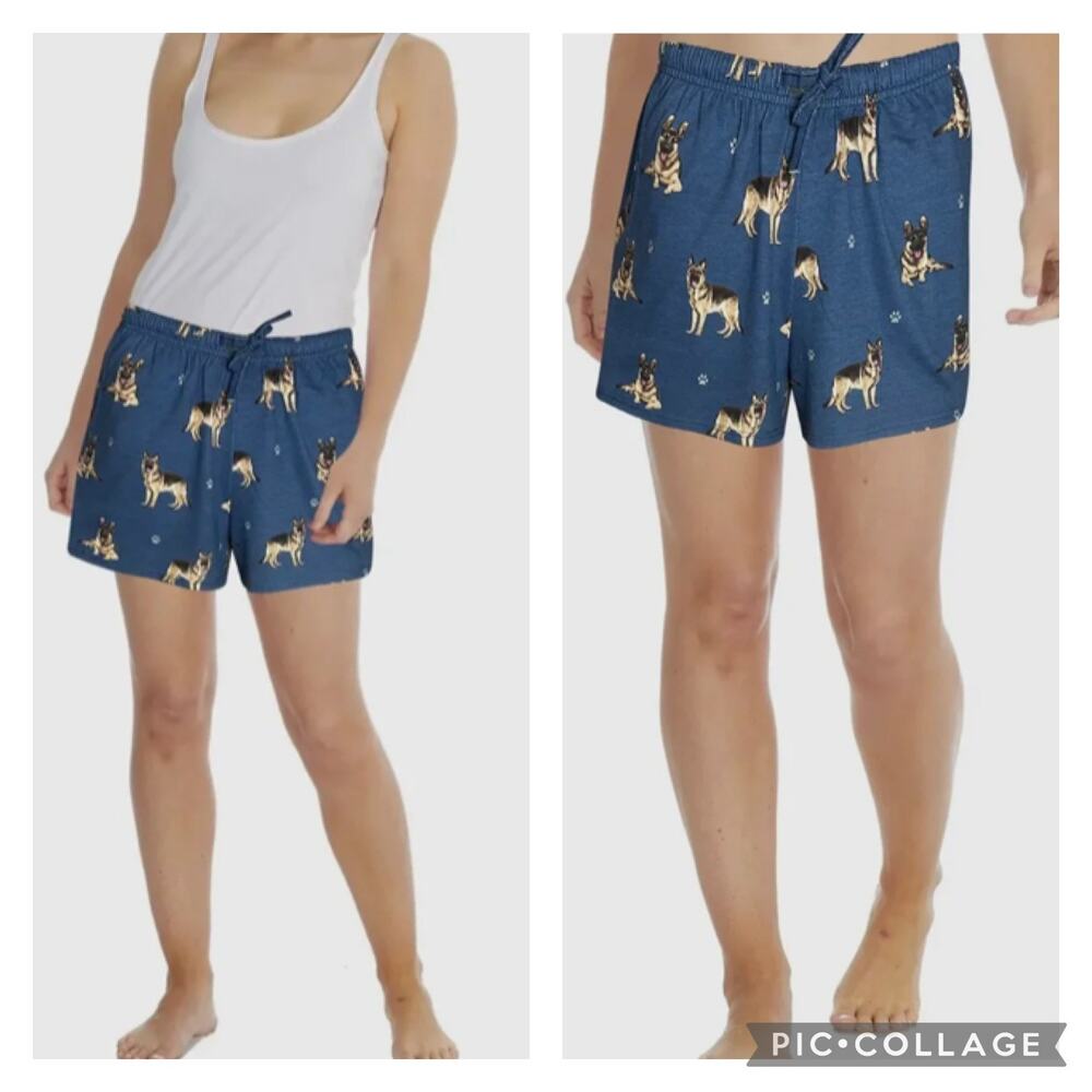 Comfies German Shepherd Pajama Shorts NEW Size Small